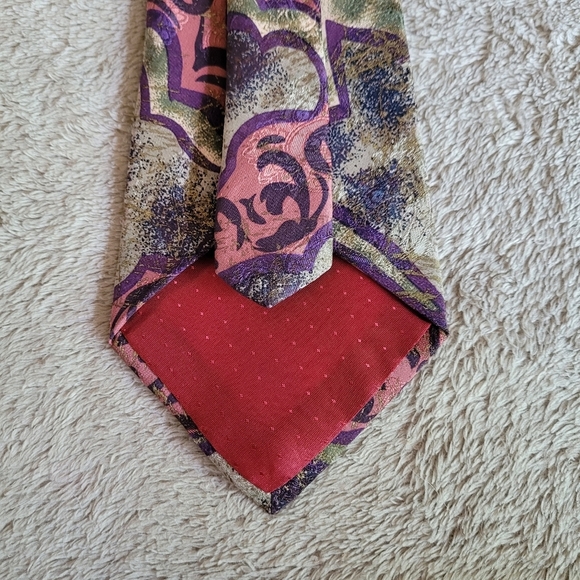 Vintage handmade silk tie - Picture 6 of 13